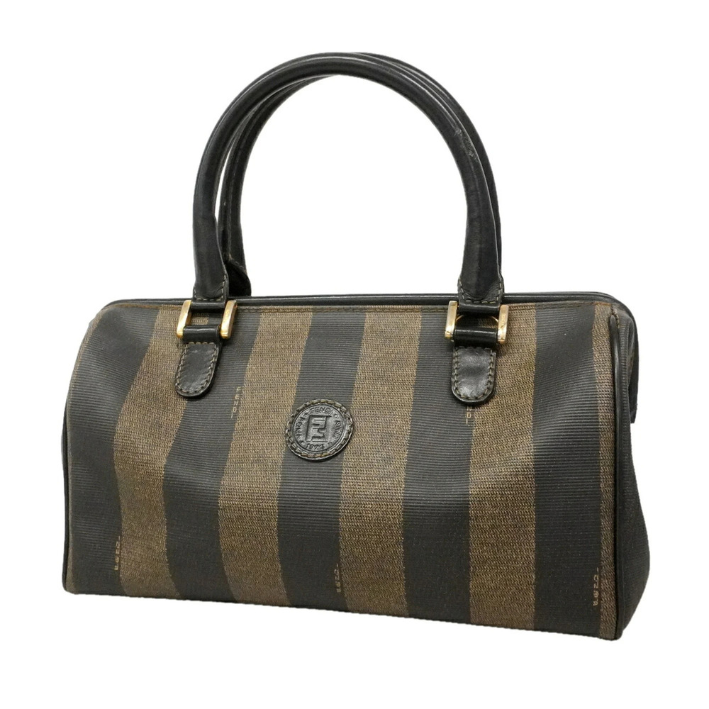 Fendi Pecan handbag, black and brown, for women.